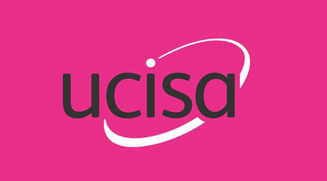 UCISA Logo on a pink background