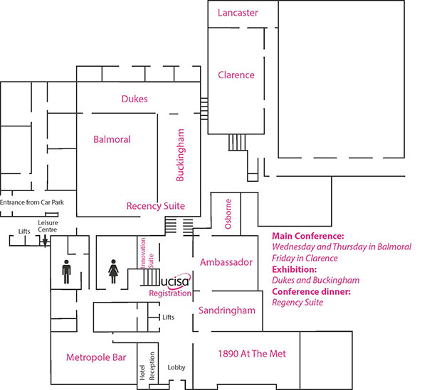 floorplan of the Hilton Brighton