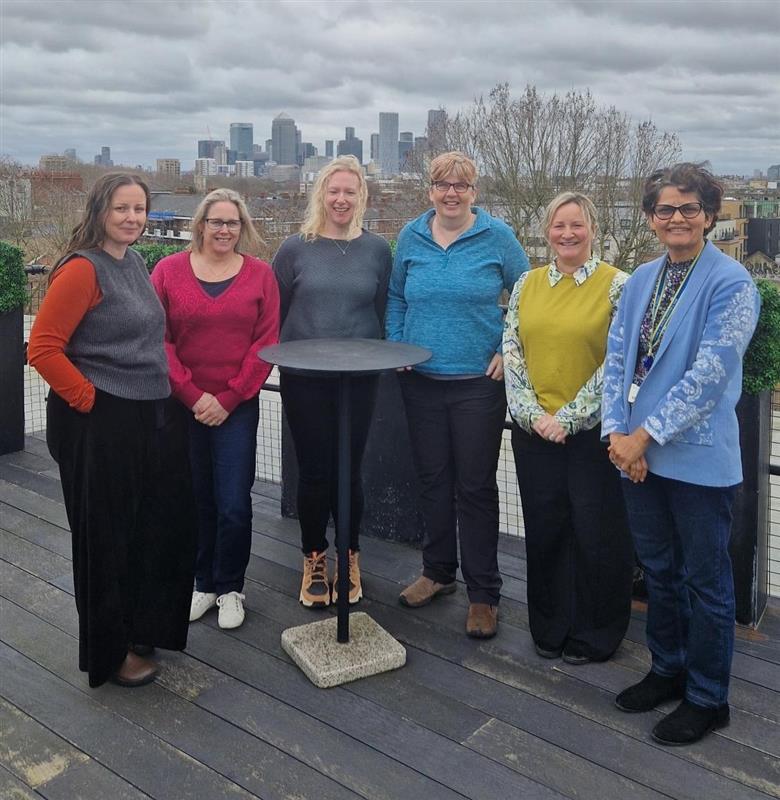 group of people on rood top 